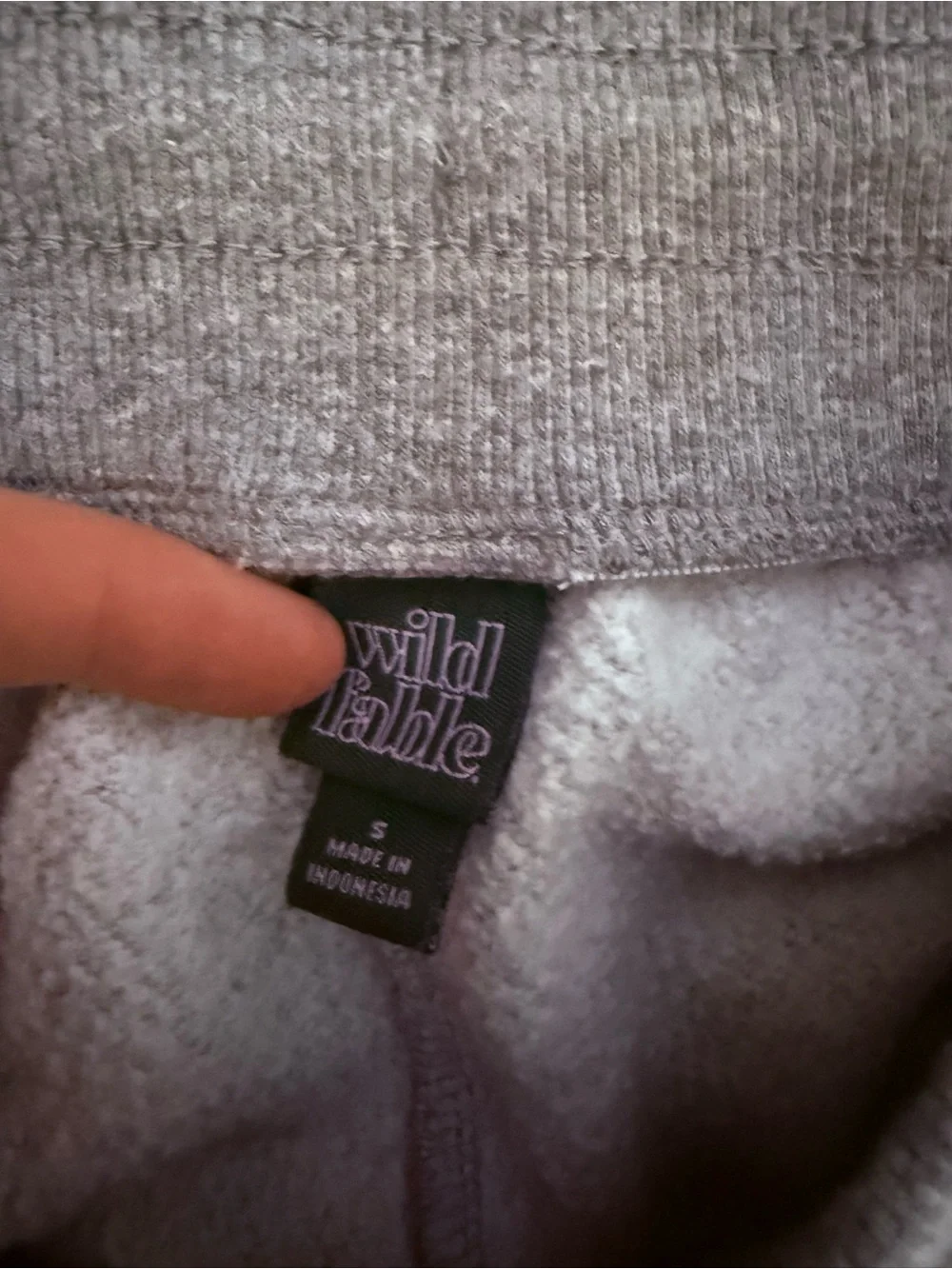 Wild fable Heather Gray Hoodie & sweatpants sweat Set - Picture 2 of 3
